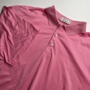 McIlhenny Dry‎ Goods Men's Polo Shirt XL Pink Short Sleeve Pima Cotton